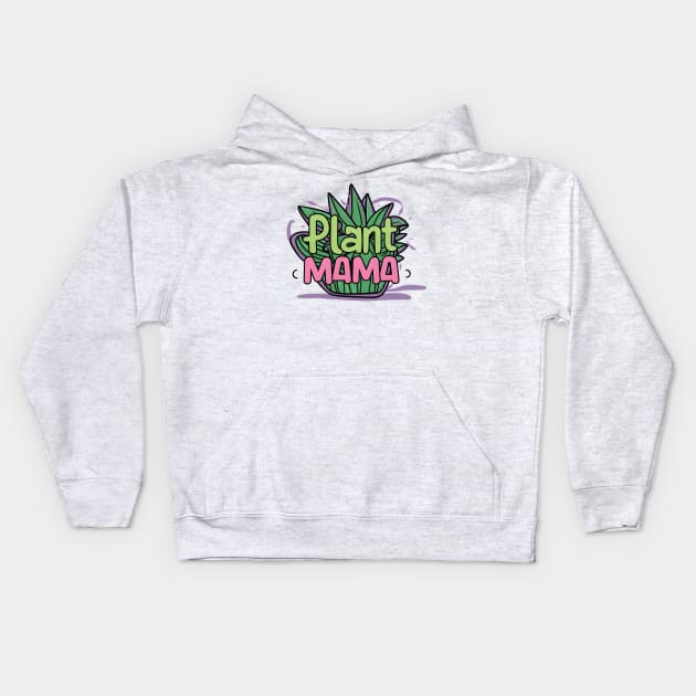 Plant Mama Kids Hoodie by Inktopolis